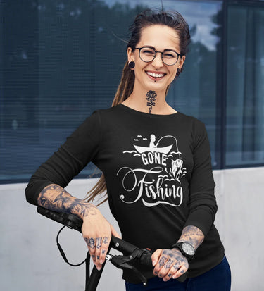 Gone Fishing Women Long Sleeve Shirt